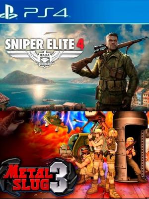 2 JUEGOS EN 1 SNIPER ELITE 4 mas METAL SLUG 3 PS4