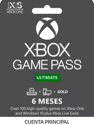 XBOX GAME PASS ULTIMATE SUSCRIPCIÓN DE 6 MESES CUENTA PRINCIPAL